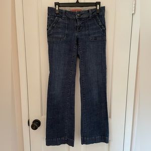 Gap Trouser flare leg mid rise denim jeans